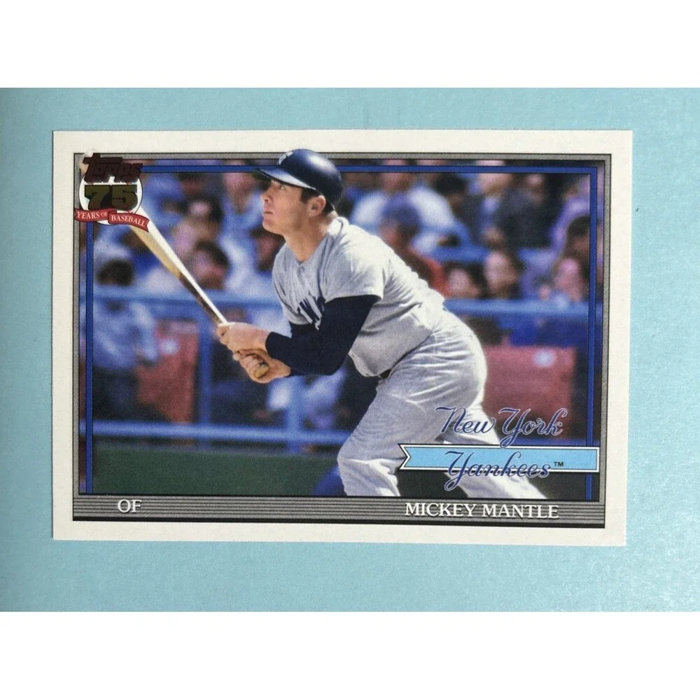 MICKEY MANTLE 1991 75th 2026 Topps Series 1 T91-48 New York Yankees
